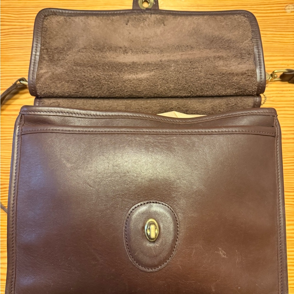 Vintage Mahogany Coach Willis Bag 9/10 - Made in Hungary - Picture 3 of 16